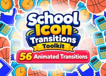 Videohive School Icon Transitions Toolkit for After Effects – 56 Animated Transitions 64941299