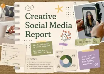 Videohive Social Media Analytics Report Scrapbook 64972325