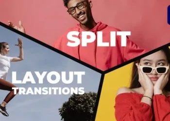 Videohive Split Layout Transitions for After Effects 64604466