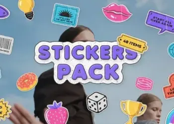 Videohive Sticker Badge Titles Pack 64824945