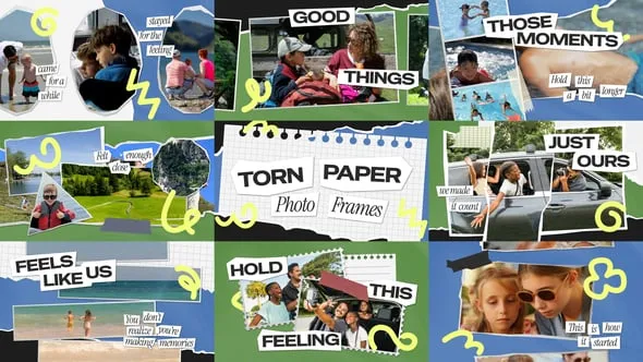 Videohive - Torn Paper Photo Frames - 64745019 1 Videohive Torn Paper Photo Frames 64745019