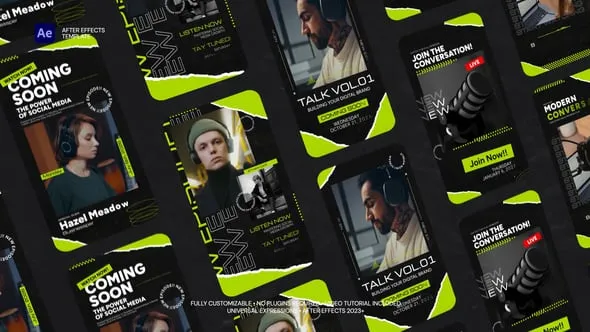 Videohive - Urban Podcast Promo Stories - 64938644 1 Videohive Urban Podcast Promo Stories 64938644