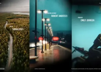 Videohive Vertical Blur Slideshow Vertical Blur Opener 64950915