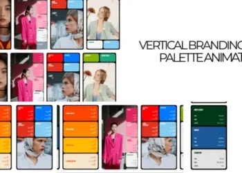 Videohive Vertical Branding Color Palette Animation 64857197