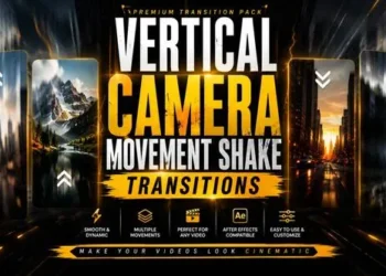 Videohive Vertical Camera Movement Transitions 64545336