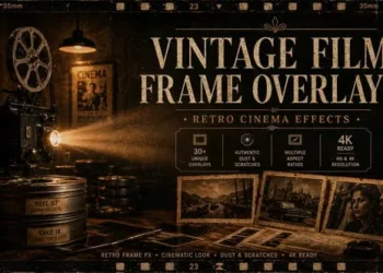 Videohive Vintage Film Frame Effects For DaVinci Resolve 64697291