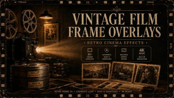 Videohive - Vintage Film Frame Effects For DaVinci Resolve - 64697291 1 Videohive Vintage Film Frame Effects For DaVinci Resolve 64697291