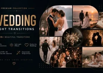 Videohive Wedding Light Transitions For DaVinci Resolve 64677413
