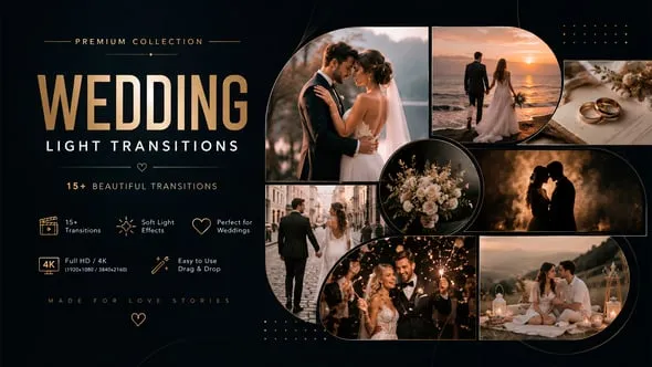 Videohive - Wedding Light Transitions For DaVinci Resolve - 64677413 1 Videohive Wedding Light Transitions For DaVinci Resolve 64677413