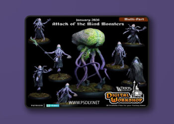 Warp Miniatures – Attack of the Mind Monsters January 2026 – 3D Print Model STL