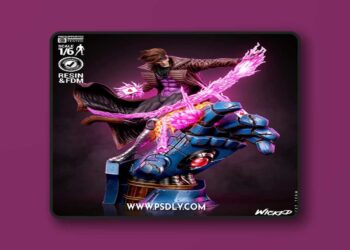Wicked – Gambit Sculpture – 3D Print Model STL