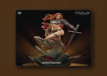 Wicked – Red Sonja Sculpture – 3D Print Model STL