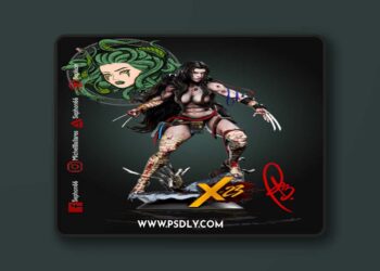 X 23 – Creative Geek from X Men – 3D STL Print Model