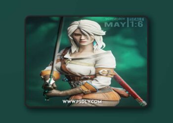 Yongblood Sculpture – Ciri The Witcher 3 – 3D Print Model STL