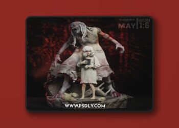 Yongblood Sculpture – Emily And The Girl Requiem – 3D Print Model STL