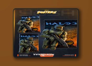 Yosh Studios – Halo 3 Poster – 3D Print Model STL