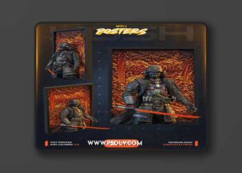 Yosh Studios – Sengoku Vader Poster – 3D Print Model STL
