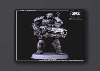 ZBS Miniatures – Hazard Automata – Desolators – 3D Print Model
