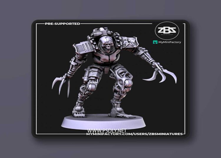 ZBS Miniatures – Hazard Automata – Stalkers – 3D Print Model 1 ZBS Miniatures – Hazard Automata – Stalkers – 3D Print Model