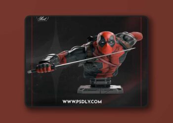 Zenith Studios – Deadpool Bust – 3D Print Model STL