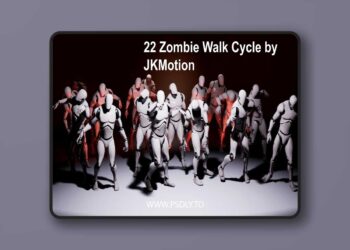 22 Zombie Walk Motion Pack by JKMotion (4.27 and 5.0 – 5.8)