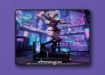 3Dmoonn – Cyberpunk Edgerunners – Lucy – 3D Print Model STL