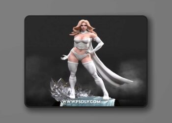 Abe3D – Emma Frost – 3D Print Model STL