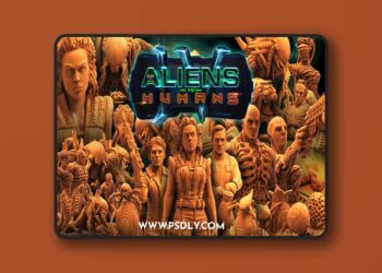 Aliens VS Humans – 3D STL Print Model
