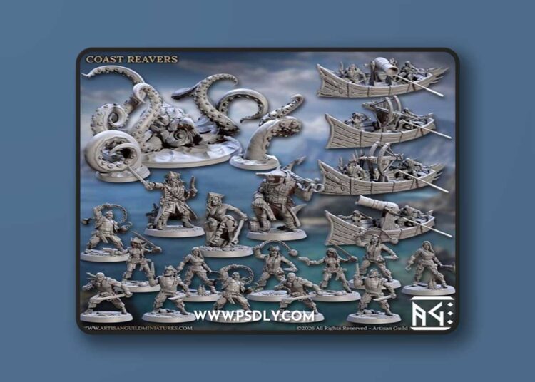 Artisan Guild – Coast Reavers July 2026 – 3D Print Model STL 1 Artisan Guild – Coast Reavers July 2026 – 3D Print Model STL