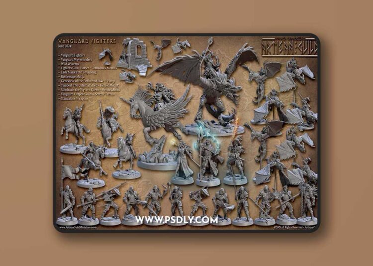 Artisan Guild – Vanguard Fighters June 2024 – 3D Print Model STL 1 Artisan Guild – Vanguard Fighters June 2024 – 3D Print Model STL