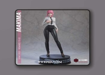 Azerama – Makima Chainsawman – 3D Print Model STL