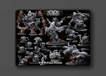 Bestiarum Miniatures – The Children of Baphomet August 2026 – 3D Print Model STL