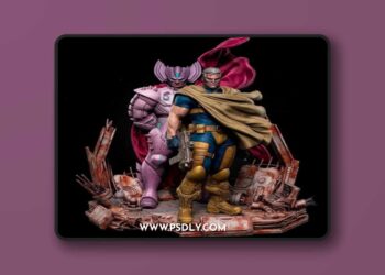 Black Owl Customs – Stryfe Vs Cable Diorama – 3D Print Model STL