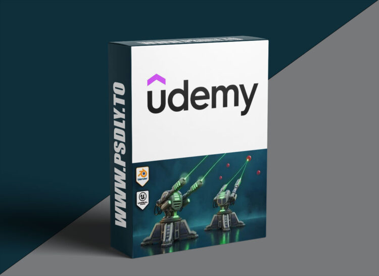 Udemy – Blender to Unreal Engine 5: Playable Stylized Turret 1 Blender to Unreal Engine 5: Playable Stylized Turret