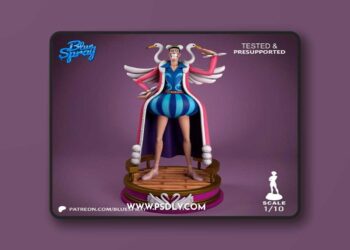 Blue Spray – Mr. 2 Bon Clay Bentham – 3D Print Model STL