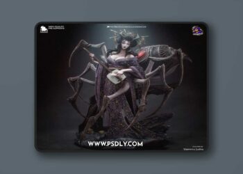 Bulkamancer Sculpts – Jorogumo – Yokai Collection – 3D Print Model STL