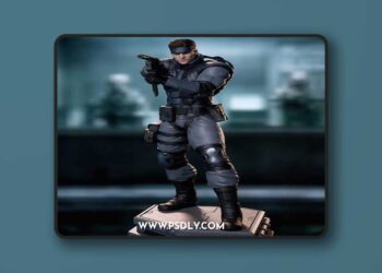 CA 3D Studios – Solid Snake – Metal Gear Solid – 3D Print Model STL