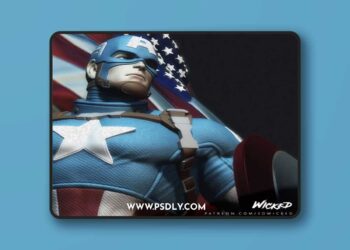 Captain America – Steve Rogers – Christopher Robert Evans – Marvel Avengers – Wicked – 3D Sculpture STL