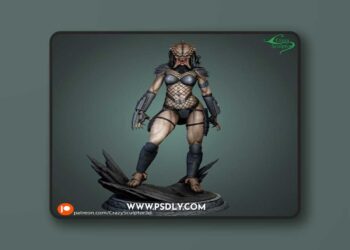 Crazy Sculptor – Predator – 3D Print Model STL