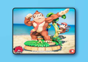 Donkey Kong Beach Diorama – 3D STL Print Model
