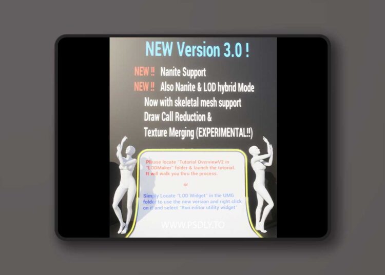 Easy LOD Maker V3.0 (5.0 – 5.8) for Unreal Engine 1 Easy LOD Maker V3.0 (5.0 – 5.8)