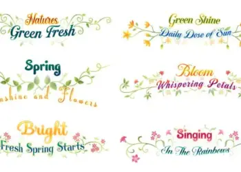 Floral Decorative Titles