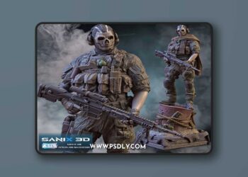 Ghost from Call of Duty – 3D Print Model