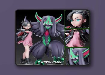 Gr8 Studio – Marnie and Grimmsnarl – Pokemon – 3D Print Model STL