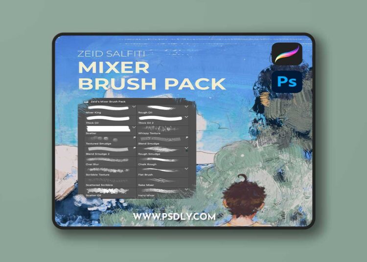 Gumroad - Zeid's Mixer Brush Pack 1 Gumroad Zeids Mixer Brush Pack