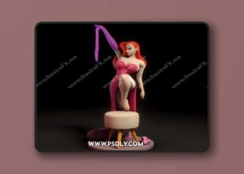 Jessica Rabbit – 3D STL Print Model
