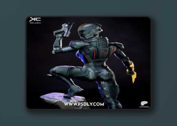 KC Studio – Commander Shepard – Mass Effect – 3D Print Model