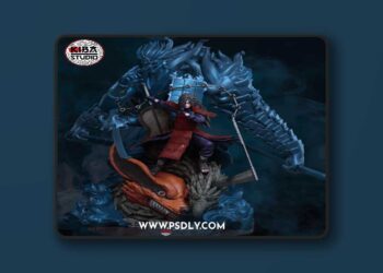 Kiba Studio – Madara with Kurama Susano and Wooden Dragon – 3D Print Model