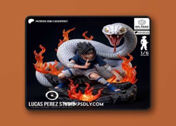 Lucas Perez – Sasuke Uchiha – 3D Print Model STL