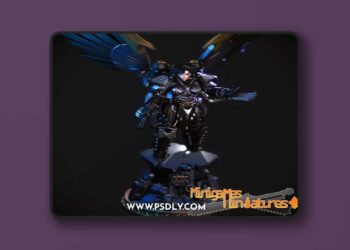 Minigames Miniatures – Nevermore Maiden – 3D Print Model STL
